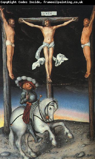 Lucas  Cranach The Crucifixion with the Converted Centurion